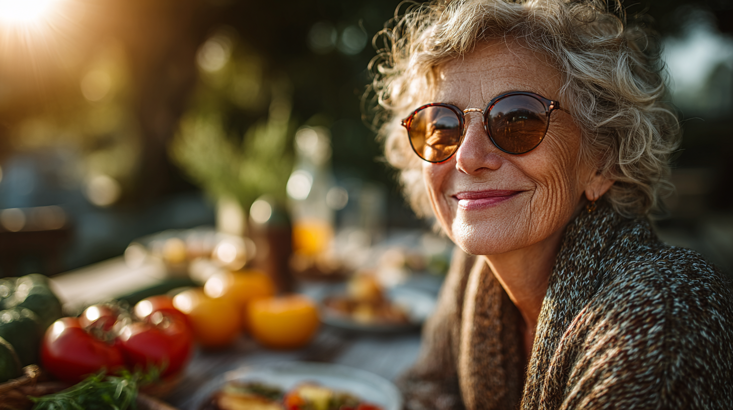 Активна жінка старшого віку займається спортом та веде здоровий спосіб життя